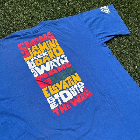 VTG 90’s Above The Rim Basketball Blue Tee - Picture 3 of 6